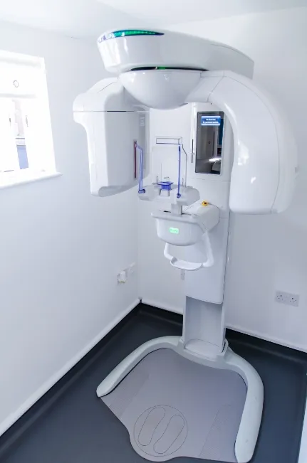 The CBCT scanner at the Cirencester practice, which takes 3D X-ray images